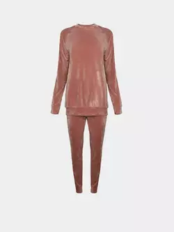 Костюм жіночий велюровий рожевий YG.21.42.003