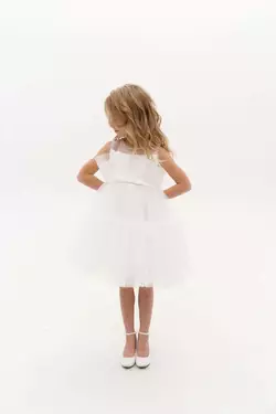 Сукня святкова “Цукерка” біла YL.22.30.001
