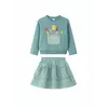 Комплект для дівчинки - світшот та коротка спідниця YU.22.09.003|YU.22.22.002 Комплект для дівчинки - світшот та коротка спідниця YU.22.09.003|YU.22.22.002