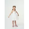 Біле святкове плаття з квіточками YJ.21.30.007 Біле святкове плаття з квіточками YJ.21.30.007