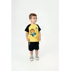 Шорти для хлопчика чорні з жовтою блискавкою YJ.11.21.004 Шорти для хлопчика чорні з жовтою блискавкою YJ.11.21.004