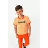 Футболка смугаста помаранчево-біла YH.01.03.001 Футболка смугаста помаранчево-біла YH.01.03.001