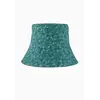 Панама бірюзова в квітковий принт YH03 Панама бірюзова в квітковий принт YH03