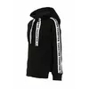 Худі чорний утеплений з білою бренованою тасьмою YC.02.07.003 Худі чорний утеплений з білою бренованою тасьмою YC.02.07.003