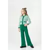 Костюм зелений з візерунком "гусяча лапка" YN.22.25.018 Костюм зелений з візерунком "гусяча лапка" YN.22.25.018