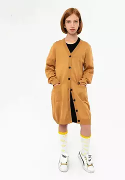 Кардиган довгий на ґудзиках для дівчинки YA.02.08.002 Кардиган довгий на ґудзиках для дівчинки YA.02.08.002