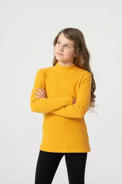 Гольф базовий гірчичного кольору у рубчик YM.21.05.003 Гольф базовий гірчичного кольору у рубчик YM.21.05.003