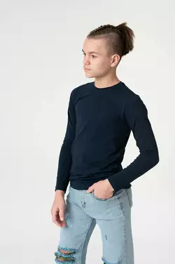 Лонгслів синього кольору YM.01.04.003 Лонгслів синього кольору YM.01.04.003