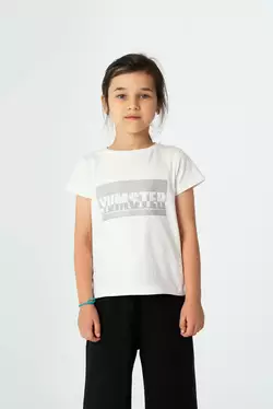 Футболка молочного кольору з принтом Yumster YI.21.03.002 Футболка молочного кольору з принтом Yumster YI.21.03.002