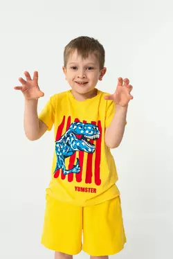 Футболка жовта з динозавром YH.11.03.004 Футболка жовта з динозавром YH.11.03.004