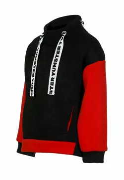 Світшот чорно-червоний з тасьмою утеплений YC.02.09.003 Світшот чорно-червоний з тасьмою утеплений YC.02.09.003