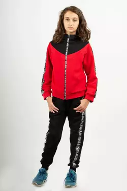 Костюм червоно-чорний для дівчинки YF.22.07.001/YF.22.24.002 Костюм червоно-чорний для дівчинки YF.22.07.001/YF.22.24.002