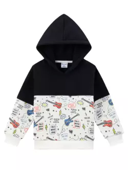 Толстовка з капюшоном утеплена, принт музичні інструменти YU.12.07.001 Толстовка з капюшоном утеплена, принт музичні інструменти YU.12.07.001