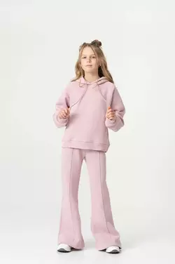 Костюм утеплений з брюками палаццо пудра YN.22.25.007 Костюм утеплений з брюками палаццо пудра YN.22.25.007