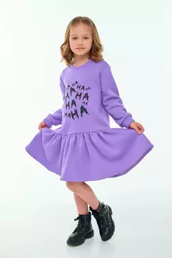Сукня лавандова з принтом HаHaHa YH.22.30.004 Сукня лавандова з принтом HаHaHa YH.22.30.004