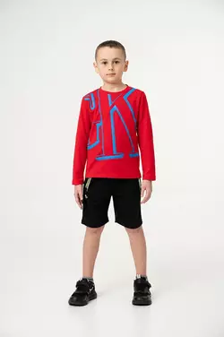 Чорні шорти з салатовою блискавкою для хлопчика YS.11.21.003 Чорні шорти з салатовою блискавкою для хлопчика YS.11.21.003