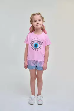 Шорти джинсові світло-блакитні для дівчаток YT.22.21.001 Шорти джинсові світло-блакитні для дівчаток YT.22.21.001