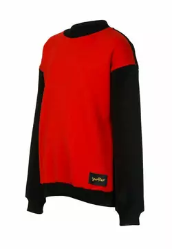 Світшот червоно-чорний для дівчинки YС.02.09.005 Світшот червоно-чорний для дівчинки YС.02.09.005