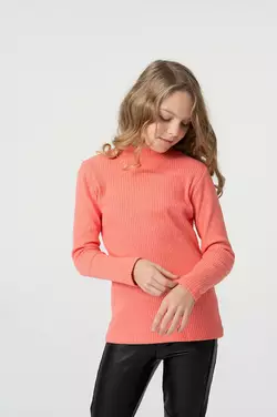 Гольф базовий коралового кольору у рубчик YM.21.05.002 Гольф базовий коралового кольору у рубчик YM.21.05.002