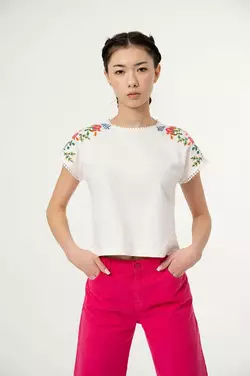 Блуза льняна з вишивкою YS.21.03.001 Блуза льняна з вишивкою YS.21.03.001