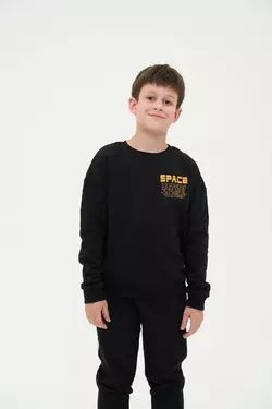 Світшот для хлопчика чорний Nasa YU.12.09.005 Світшот для хлопчика чорний Nasa YU.12.09.005