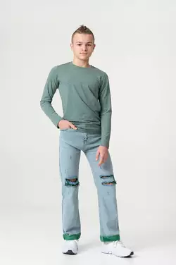 Лонгслів оливкового кольору YM.01.04.002 Лонгслів оливкового кольору YM.01.04.002