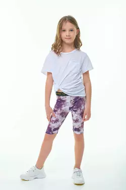 Велосипедки фіолетові тай-дай для дівчаток YH.21.25.002 Велосипедки фіолетові тай-дай для дівчаток YH.21.25.002