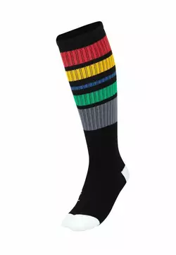 Дитячі гольфи чорні в кольорову смужку YA.05.92.002 Дитячі гольфи чорні в кольорову смужку YA.05.92.002