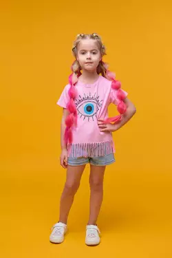 Футболка рожева з бахромою YT.22.03.001 Футболка рожева з бахромою YT.22.03.001