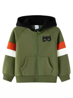 Толстовка з блискавкою та кишенею - кенгуру зелена YU.12.07.003 Толстовка з блискавкою та кишенею - кенгуру зелена YU.12.07.003