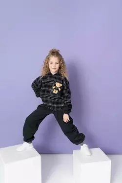 Костюм теплий фіолетовий з ведмедиком YN.22.25.023 Костюм теплий фіолетовий з ведмедиком YN.22.25.023