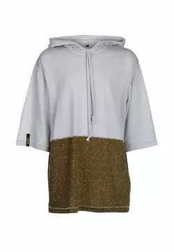 Футболка з капюшоном сіро-зеленого кольору YA.11.03.006 Футболка з капюшоном сіро-зеленого кольору YA.11.03.006