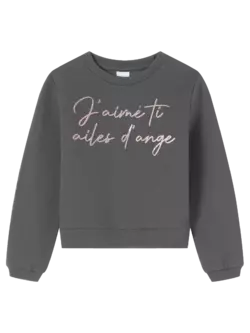 Світшот утеплений із принтом "j'aime" сірий YU.22.09.005 Світшот утеплений із принтом "j'aime" сірий YU.22.09.005