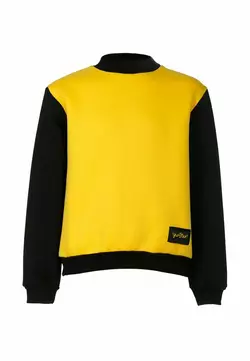 Світшот жовто-чорний з флісом для дівчинки YС.02.09.004 Світшот жовто-чорний з флісом для дівчинки YС.02.09.004