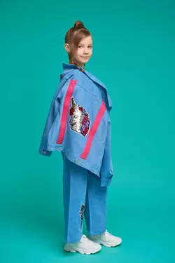 Комплект джинсовий для дівчинки YLG0013 Комплект джинсовий для дівчинки YLG0013