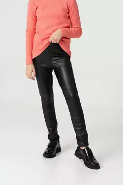 Легінси з екошкіри утеплені чорні YM.22.24.014 Легінси з екошкіри утеплені чорні YM.22.24.014