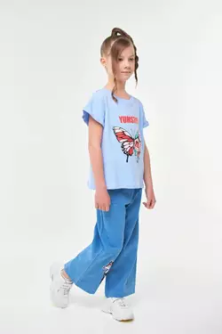 Комплект з футболки та джинсів для дівчинки YLG0012