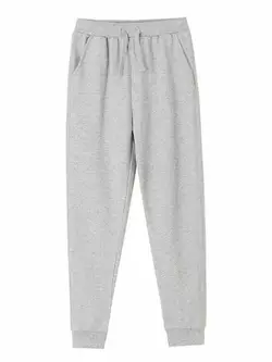 Спортивні брюки утеплені з еластичними манжетами но низу, світло-сірий YU.02.24.001 Спортивні брюки утеплені з еластичними манжетами но низу, світло-сірий YU.02.24.001