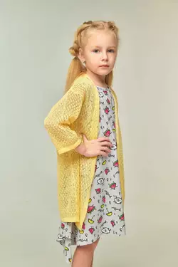 Кофта для дівчинки ніжно-жовтого кольору YA.22.08.002 Кофта для дівчинки ніжно-жовтого кольору YA.22.08.002