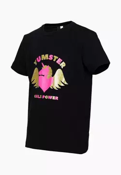 Футболка чорна з Єдинорогом YE.11.03.021 Футболка чорна з Єдинорогом YE.11.03.021