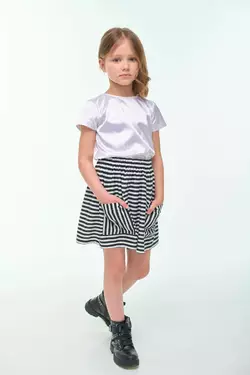 Спідниця смугаста чорно-біла YH.22.22.004 Спідниця смугаста чорно-біла YH.22.22.004
