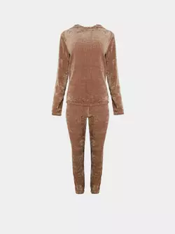 Костюм жіночий з в'язаного велюру карамель YG.21.42.006 Костюм жіночий з в'язаного велюру карамель YG.21.42.006