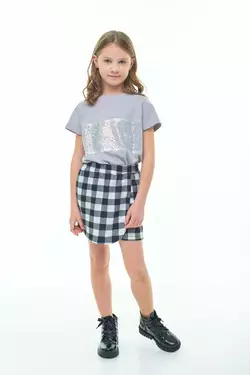 Футболка сіра з паєтками YH.21.03.006 Футболка сіра з паєтками YH.21.03.006