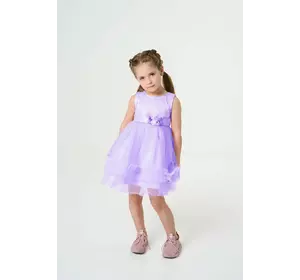 Ошатна сукня з трояндами на поясі та градієнтом бузкова YJ.21.30.016 Ошатна сукня з трояндами на поясі та градієнтом бузкова YJ.21.30.016