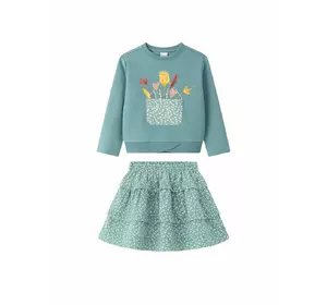 Комплект для дівчинки - світшот та коротка спідниця YU.22.09.003|YU.22.22.002 Комплект для дівчинки - світшот та коротка спідниця YU.22.09.003|YU.22.22.002