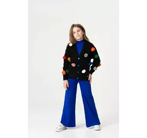 Костюм синій з помпонами YN.22.25.008 Костюм синій з помпонами YN.22.25.008