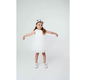 Сукня з гіпюру з пишною фатиновою спідницею YJ.21.30.003W Сукня з гіпюру з пишною фатиновою спідницею YJ.21.30.003W