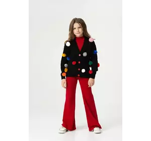 Костюм червоний з помпонами YN.22.25.009 Костюм червоний з помпонами YN.22.25.009