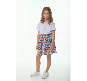 Спідниця віскозна в дрібну квіточку лаванда YH.22.22.002 Спідниця віскозна в дрібну квіточку лаванда YH.22.22.002