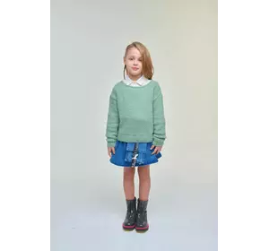 Джинсова спідниця з накладною кишенею YT.22.22.006 Джинсова спідниця з накладною кишенею YT.22.22.006